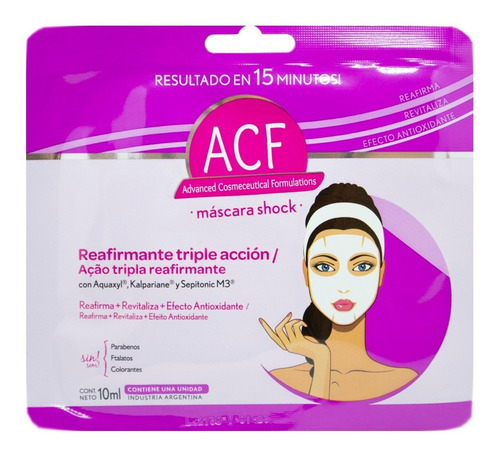 Acf Mascara Facial Shock Reafirmante Triple Acción 10 Ml