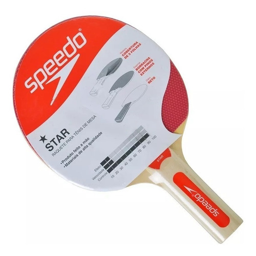 Raquete Para Ping Pong Tênis De Mesa Star Speedo 978115