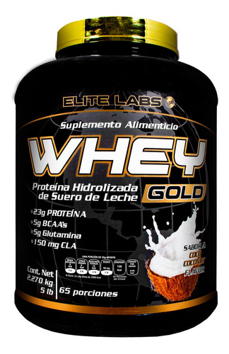 Proteína Whey Gold Coco 5 Lbs Elite Labs