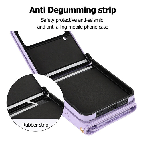 Funda Para Samsung Galaxy Flip Z4/z3 Correa Border Case