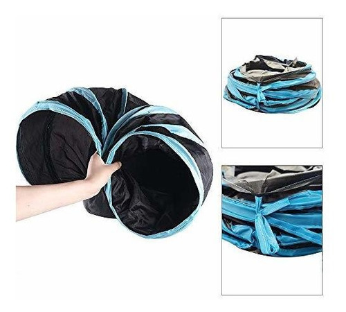 Pawise Tunel Para Gatos Y Cubo Para Gatos Plegable Para Inte