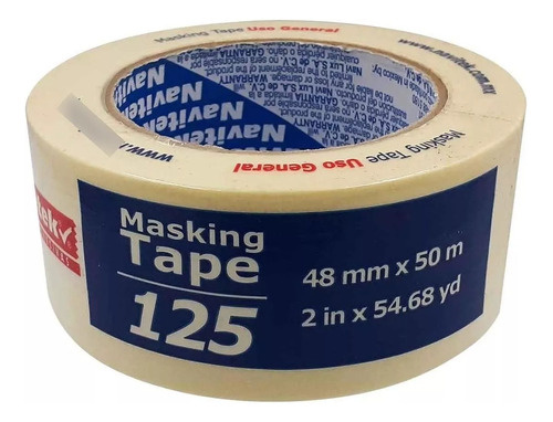 Masking Tape Uso General 125 48mm X 50m Navitek Natural 