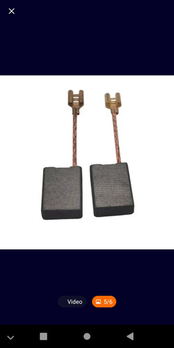 Imagen 2 de 7 de Carbones Para Esmeriles 7 Bosch Dewalt Makita Black&decker