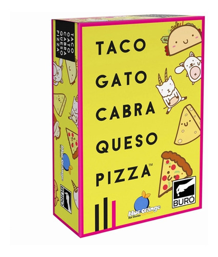 Imagen 1 de 3 de Taco Gato Cabra Queso Pizza Juego Mesa Cartas Bureau