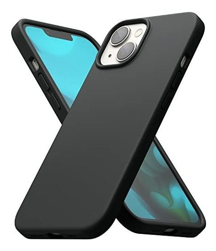 Funda Ringke Silicone Para iPhone 14 - Black 