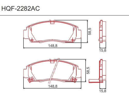 Kit Pastilha De Freio Dianteira E Traseira Cerâmica Ferodo Honda Civic 2012 2013 2014 2015 2016