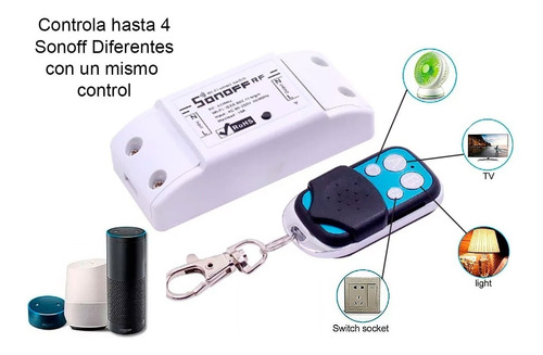 Imagen 4 de 9 de Sonoff Rf Switch Wifi + Control Remoto Inteligente