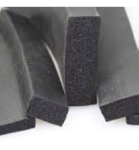 Imagen 3 de 5 de Burlete Goma Esponja 10x15mm Rollo X 50mts