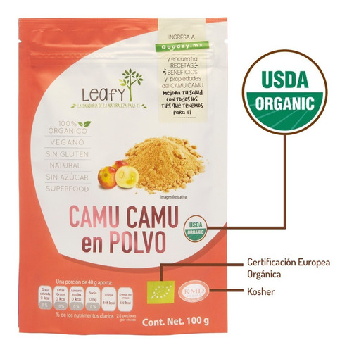 Imagen 3 de 7 de Camu Camu Leafy 100 Gr