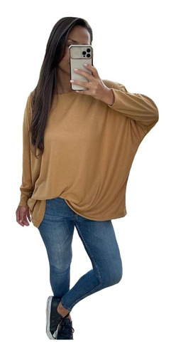 Imagen 6 de 8 de Remera Remeron Murcielago Mujer Talles Amplios Moda A09