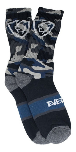 Imagem 3 de 5 de Meia Divertida Colorida Camuflado Cano Alto Everbag Crossfit