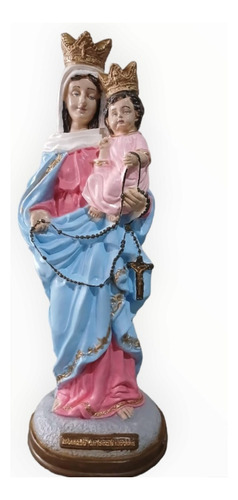 Imagen Religiosa Virgen Rosario De San Nicolás Grande Yeso 