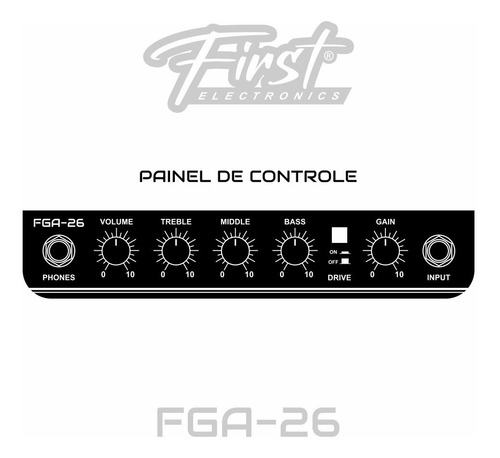 Amplificador P/ Guitarra 18w First Electronics Fga-26
