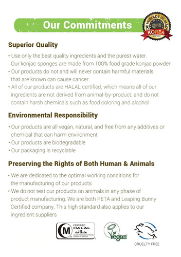 Esponja Facial Natural Coreana Con Carbon De Bambu Activo De