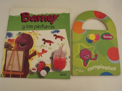 Lote Libros Infantiles Barney - 2 Ejemplares