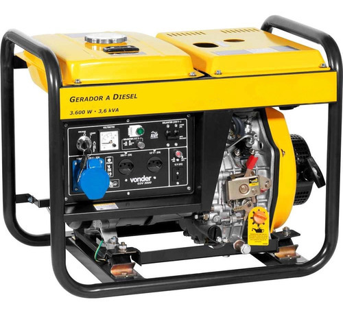 Gerador A Diesel 7hp Gdv3600 Bivolt 3.600w Monofásico Vonder