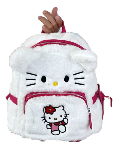 Mochila De Peluche Versátil De Hello Kitty Estudiante Dulce