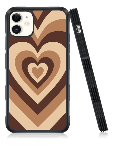 Funda Okk Para iPhone 11-brown Heart