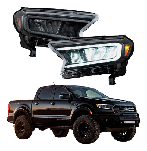 Óptico Tuning Led Compatible Ford Ranger 2016-2023 (el Par)