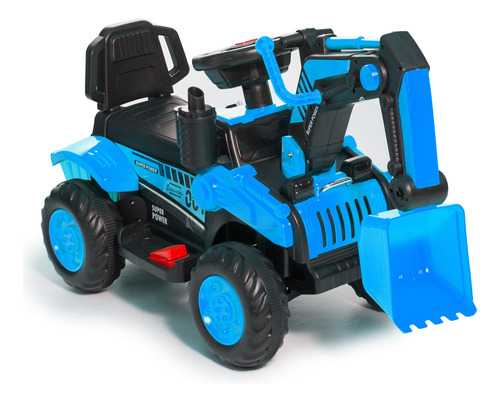 Auto A Batería Excavadora 3058 Love Azul