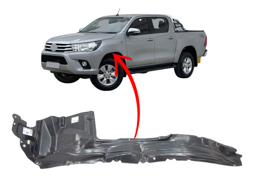 Parabarro Dianteiro Hilux Cabine Simples 2018 2019 Esquerdo