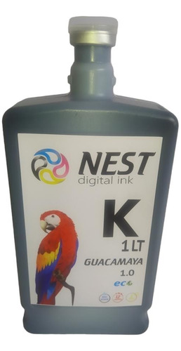 Nest Digital Tinta Eco Solvente Guacamaya X 1 Litro Negro