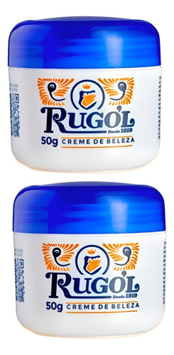 Kit 2 Creme Facial Rugol Tradicional 50g Antirrugas