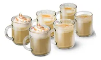 Comprar Juego De 6 Mug Para Café Con Leche En Vidrio Sujoya