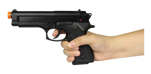 Pistola Airsoft Spring Kwc Beretta M92 + Bbs 0.20 + Alvo