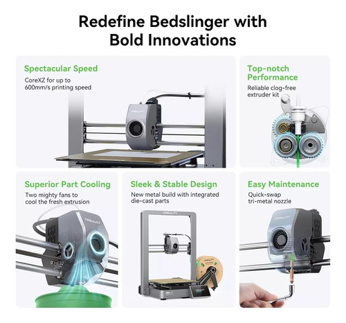 Impresora 3d Creality Ender-3 V3 600 Mm/s Impresión Rápida