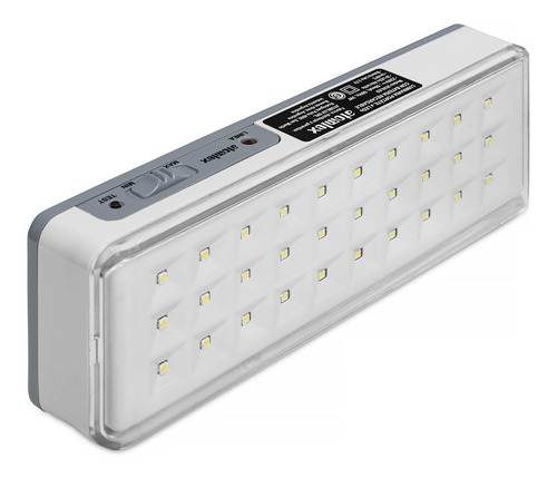 Imagen 6 de 11 de Luz de emergencia Atomlux 2030 LED con batería recargable 3 W 220V blanca