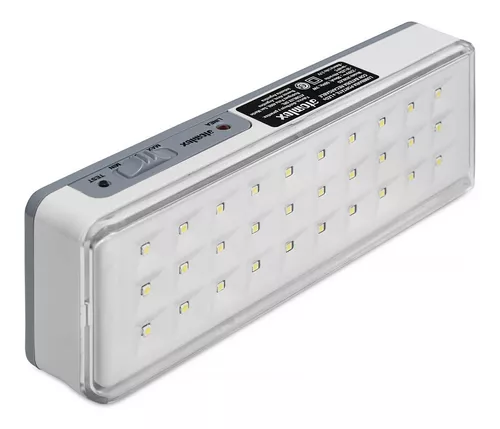 Luz de emergencia Atomlux 8091LED con batería recargable 30 W 220V gris