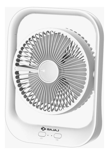 Ventilador De Escritorio Silencioso Portátil Usb Recargable Estructura Negro Diámetro 17.78 Cm