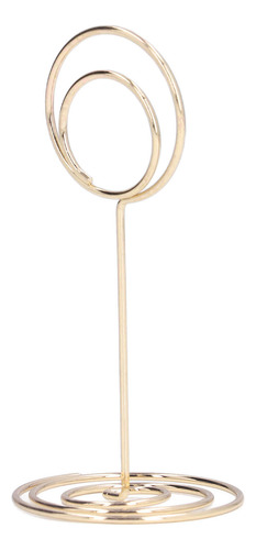 Photo Holder 10pcs Table Number Round Base Electroplating