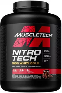 Nitro Tech 100% Whey Gold 2,28kg Muscletech Double Rich Choc