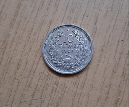 Moneda De 10 Centavos Año 1939