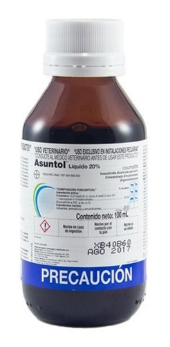 Asuntol Liquido 100ml Garrapaticidas Ácido Fosfórico