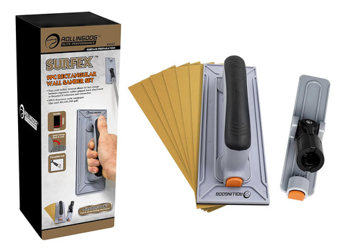 Drywall Pole Sander - Hand Sander With 6pc Sandpaper(9 X3.3 