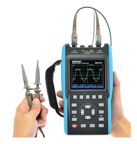 Allosun Em1230 Osciloscopio Porttil De Almacenamiento Digita