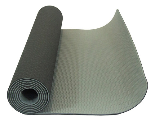 Arimo Balance Slim Yoga Mat 4 Mm 181 X 61 Biodegradável Tpe Cor Ônix