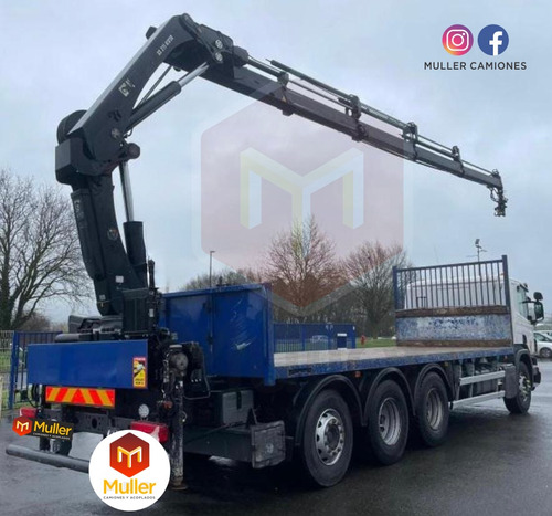 Scania P410 Modelo 2014 8x4 Con Hidrogrua De 22 Tn