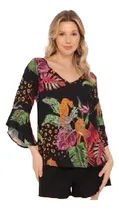 Comprar Bata Folhagens. - Preta & Verde. - Mercatto - P