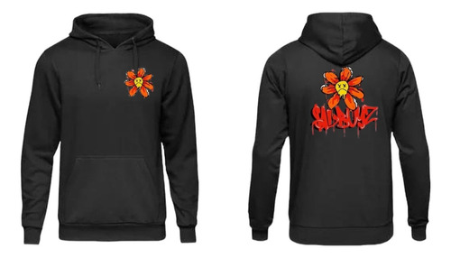 Hoodie Sudadera $ad Boys Frente Flore Atras Corrid Junior H