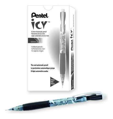 Lapicero Pentel Icy, Gris