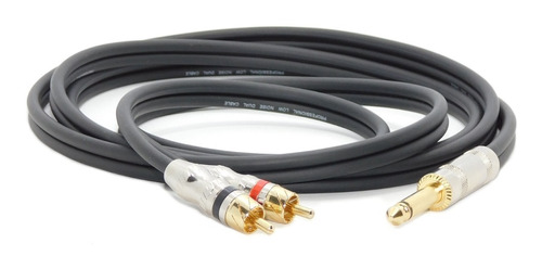 Cable Plug Mono A Dos Rca Macho Profesional Hamc 