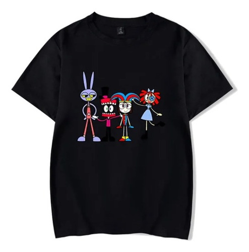 Polera Infantil Circo Digital Game Roblox Estampado Algodon