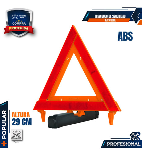 Triángulo De Seguridad De 29 Cm De Alto 10943