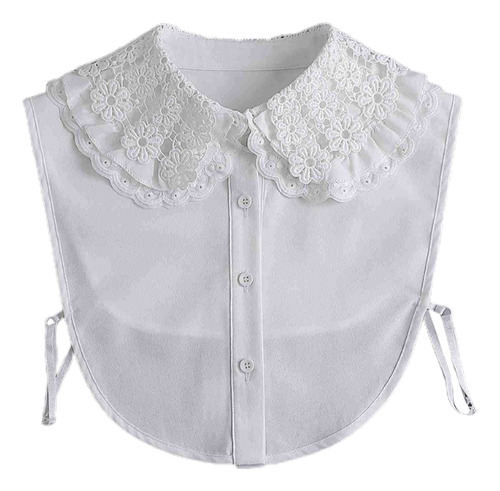 Cuello Sintético Con Solapa En Capas Para Muñeca, Media Cami