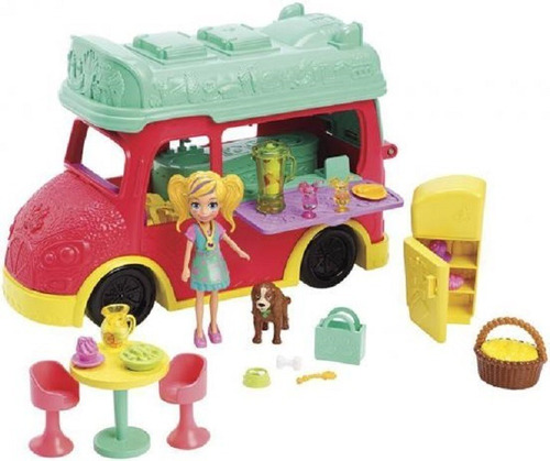 Boneca Polly Pocket Food Truck 2 Em 1 - Original Mattel