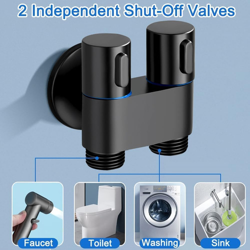 Ducha Bidet Wc Inodoro,válvula Control Doble Salidas